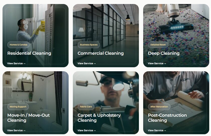 Hub Cleaning website designed by BHP Solution